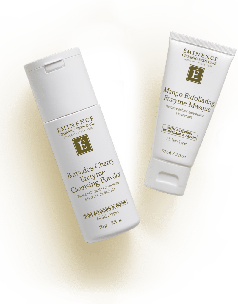 Barbados Cherry Enzyme Cleansing Powder and Mango Exfoliating Enzyme Masque