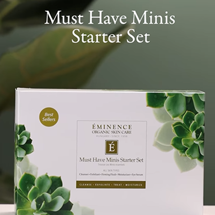 Eminence Organics Must Have Minis Starter Set Instagram post