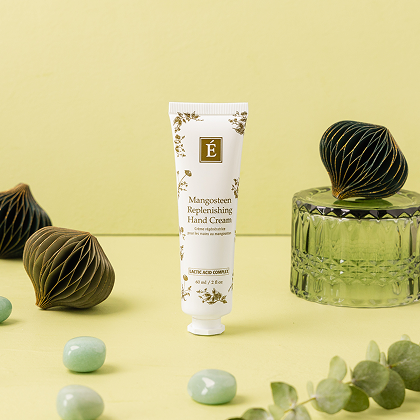 Eminence Organics Mangosteen Hand Cream Instagram post